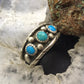 Milton Lasiloo Vintage Native American Sterling Turquoise Unisex Band Ring Size 11.5