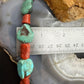 Carolyn Pollack Sterling Silver Natural Turquoise & Coral Beads 16"-18" Necklace For Women