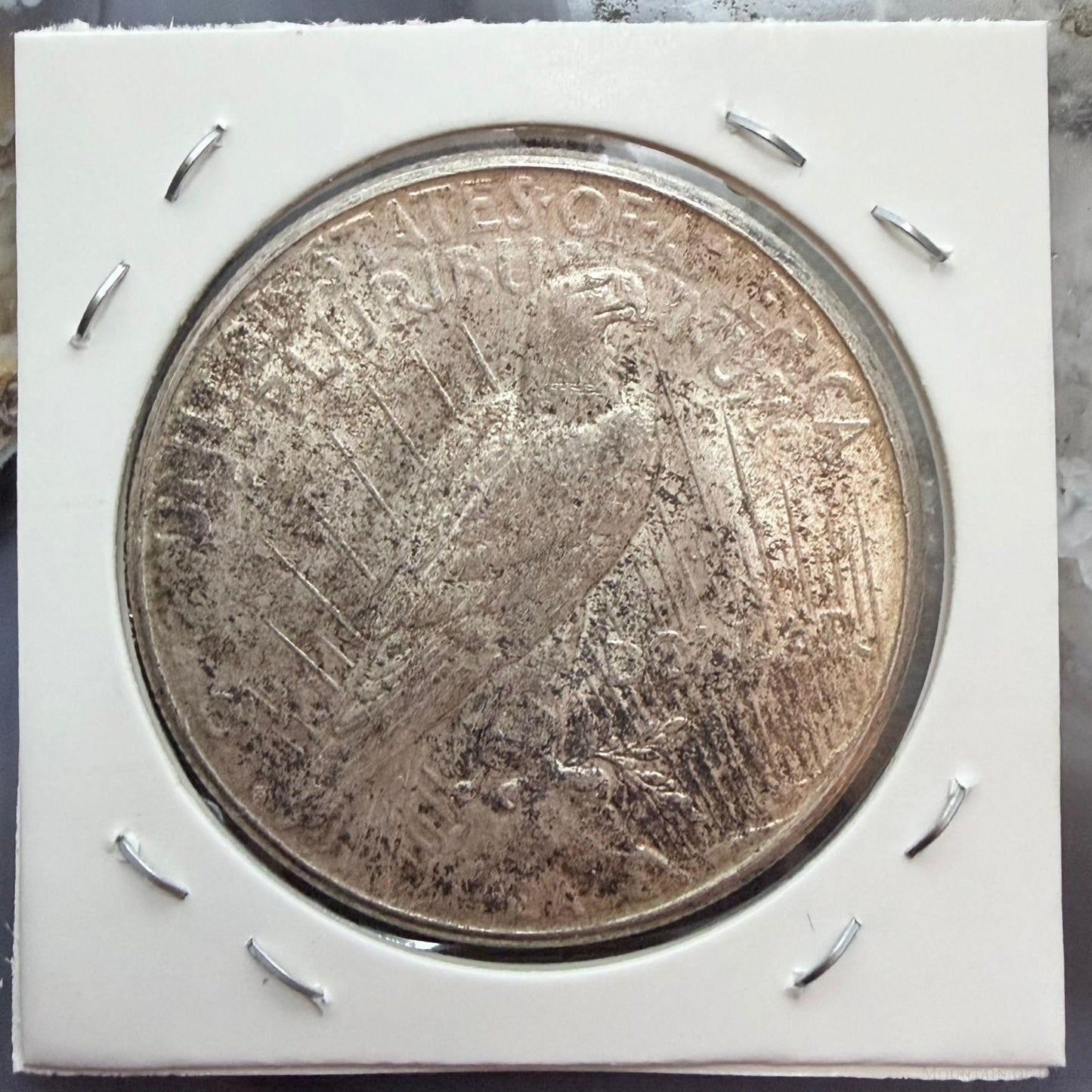 1923 US 90% Peace Silver Dollar VG-F #51626-11GU