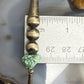 Vintage Native American Silver Navajo Pearl Bead, Cones, Turquoise 18" Necklace For Women