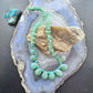 Carolyn Pollack Sterling Silver Green Chalcedony & Turquoise 14"-18" Necklace For Women