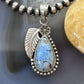 Sterling Silver Southwestern Style Teardrop Golden Hill Turquoise Pendant For Women