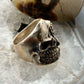 Sterling Silver Skull Ring Size 8,10,11 For Men Rock N Roll / Biker