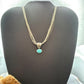 Vintage Liquid Silver 10 Strands w/Pendant Bear & Turquoise Necklace For Women