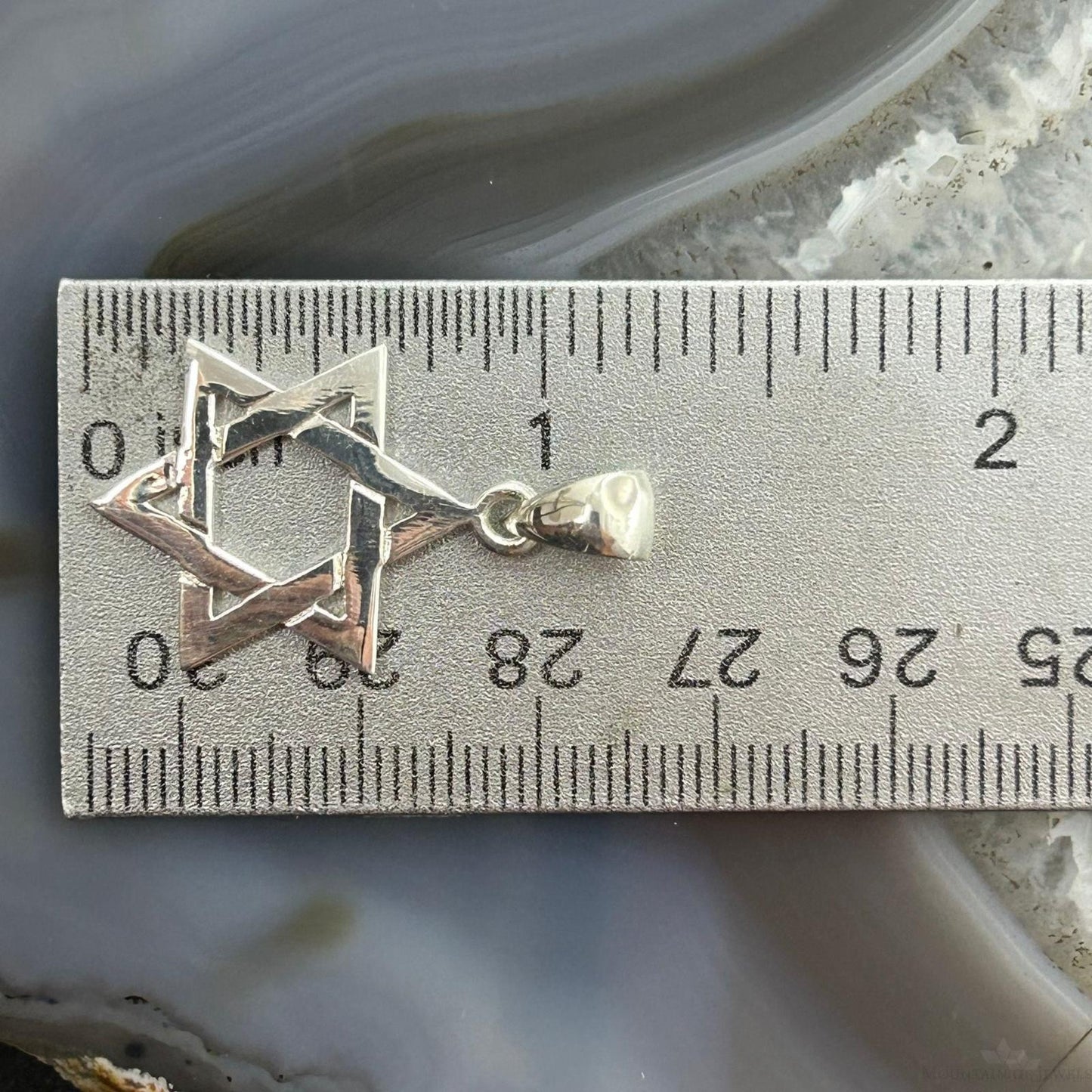 Sterling Silver Fashion Unisex Star of David Pendant