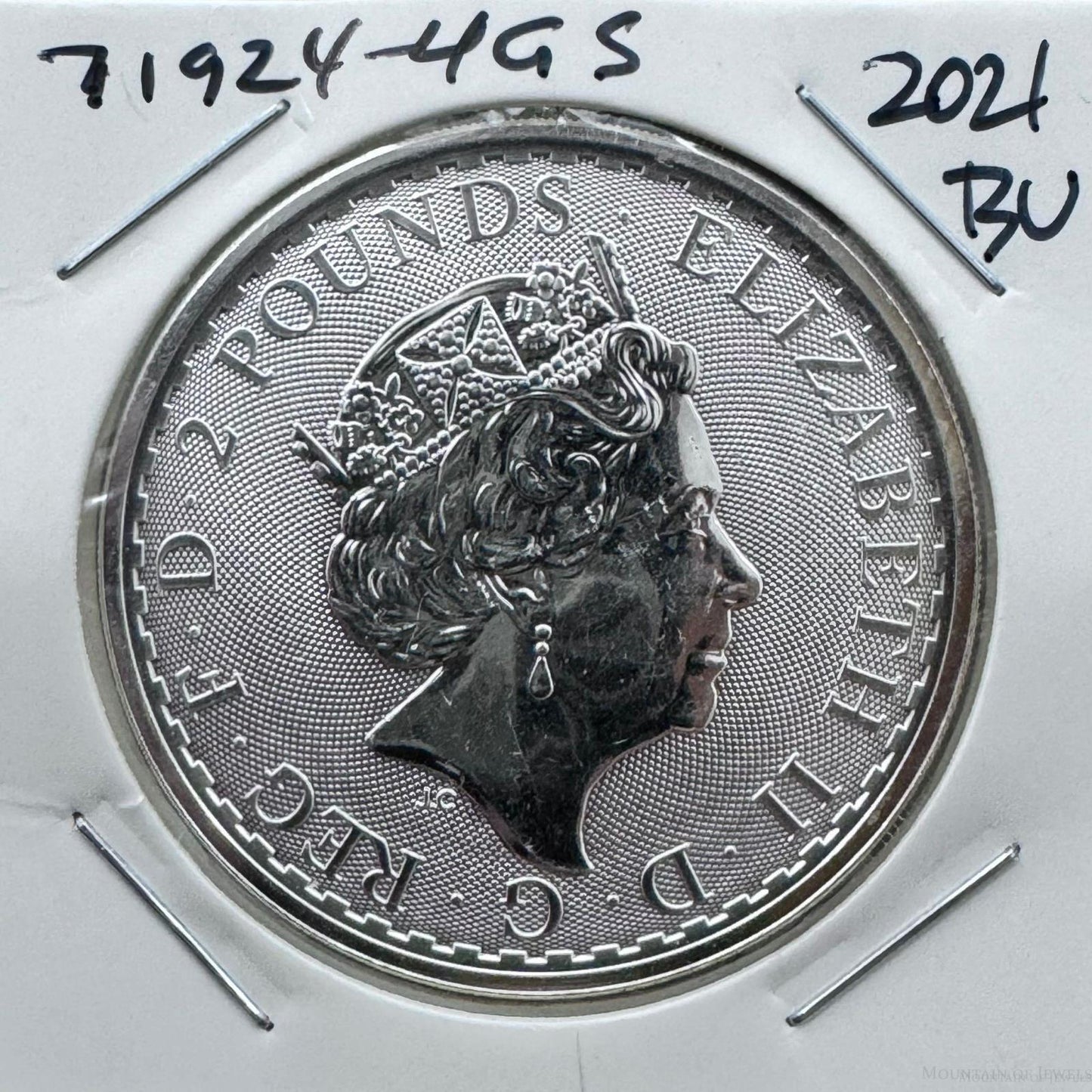 2021 UK 1.0 Troy Ounce .999 Fine Silver Britannia Round BU #71924-4GS