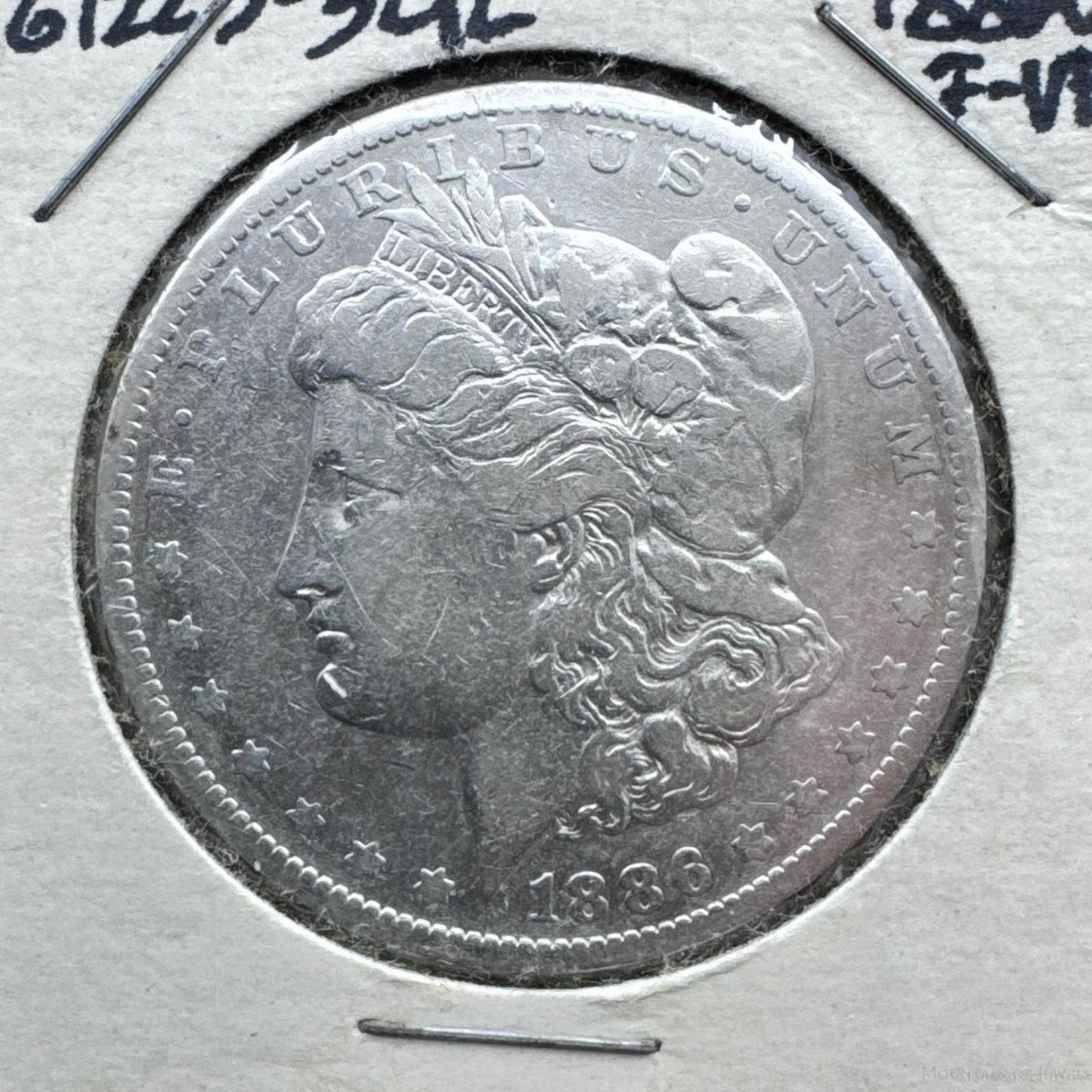 1886-O US 90% Morgan Silver Dollar F-VF #61225-5GL