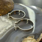 Sterling Silver Fashion Diamond Cut Hoop Earrings For Women