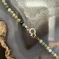 Sterling Silver Southwestern Style Faceted 4mm Hubai Turquoise 22" Necklace For Women