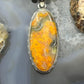 Sterling Silver Southwestern Style Oval Bumblebee Jasper Pendant For Women