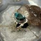 Sterling Silver Southwestern Style Teardrop Malachite Chrysocolla Ring Size 9 For Women