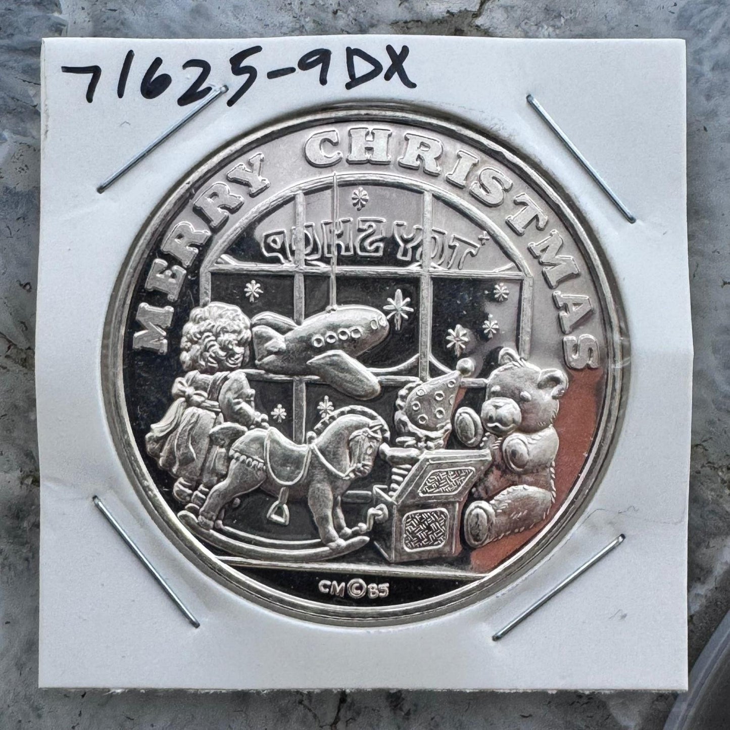 US Merry Christmas One Troy Ounce .999 Pure Silver Round #71625-9DX