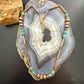 Southwestern Style 3-9.5mm Copper Navajo Pearl Round,Cylinder w/Carico Lake Turquoise 22" Necklace For Women
