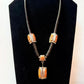 Cliffton Aguilar Santo Domingo Spiny Oyster/Black Jade Heishi Beads 20" Necklace For Women