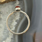 Carolyn Pollack Sterling Silver Orange Spiny Oyster Slim Ring Size 9.5 For Women