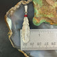 Anthony Gatewood Sterling Silver Coral Beads Feather Pendant For Women