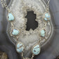 Sterling Silver Southwestern Style Golden Hill Turquoise Lariat 20" Necklace For Women