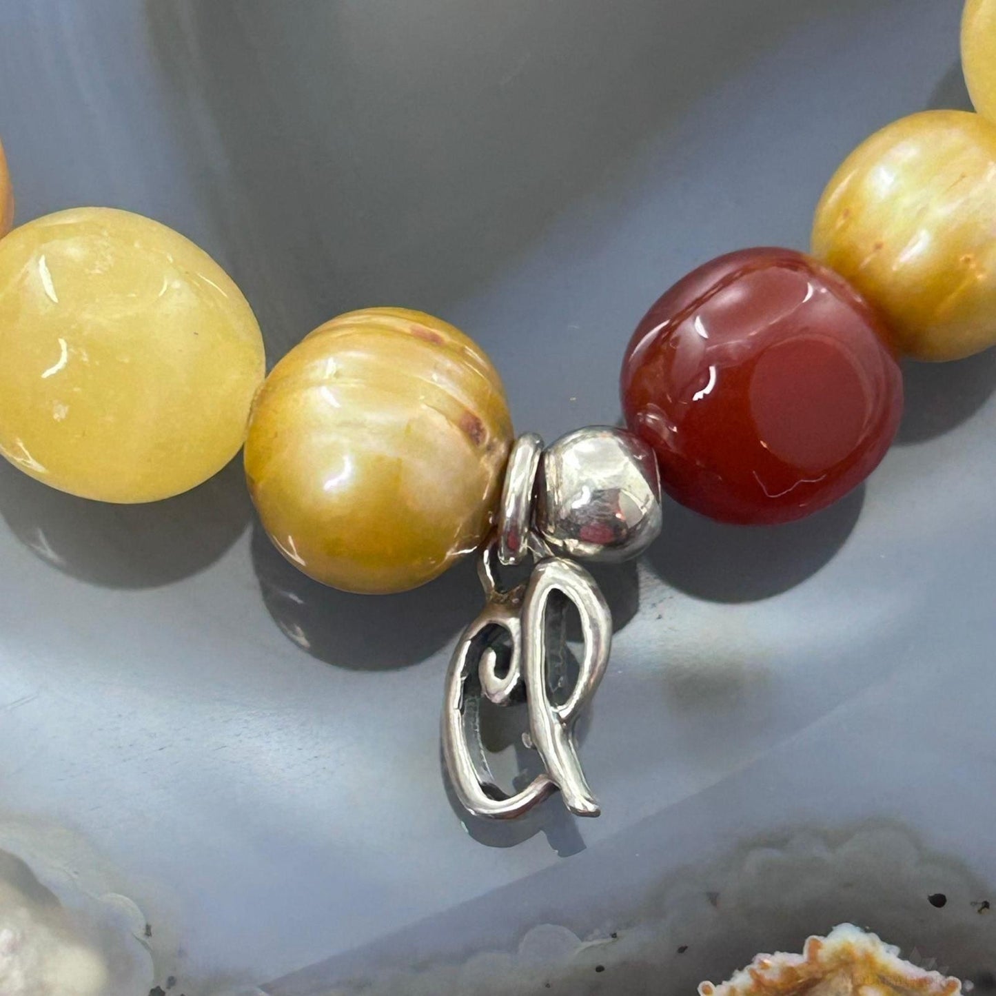 Carolyn Pollack Multi Stone Beaded 4mm-12mm Stretch Bracelet For Women