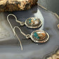 Sterling Silver Southwestern Style Spiny Oyster Turquoise Dangle Earrings For Women #3