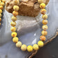 Sterling Silver Southwestern Style 8mm Snake Skin Jasper Beads 20" Necklace For Women