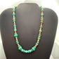 Carolyn Pollack Sterling Silver Turquoise Beads and Disk 16"-19" Necklace For Women