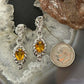 Carolyn Pollack Sterling Silver Faceted Citrine Dangle Earrings For Women