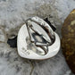 Sterling Silver Southwestern Style Wild Horse Heart Shape Ring Size 7 For Women