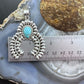 Sterling Silver Southwestern Style Teardrop Turquoise Decorated Unisex Naja Pendant
