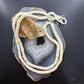 Vintage Native American Heishi Shell Strung 34" Necklace For Women