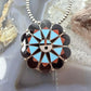 Delwin Gasper Zuni Sterling Silver Multistone Inlay Sunface Pendant/Brooch For Women