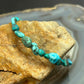 Sterling Silver Natural Turquoise Beads 7" Bracelet For Women