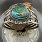 Sterling Silver Southwestern Style Azurite Malachite Decorated Bracelet For Women