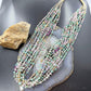 Vintage Native American 10 Strands Heishi and Multistone 30" Necklace For Women