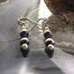 Carolyn Pollack Sterling Silver Navajo Pearl & Lapis Bead Dangle Earrings For Women