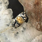 Jody Naranjo Vintage Southwestern Style Sterling Silver Picture Jasper Petroglyph Ring For Women #2