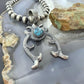 Eva & Linberg Billah Native American Sterling Silver Turquoise Unisex Naja Pendant