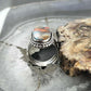 Sterling Silver Southwestern Style Oval Spiny Oyster Turquoise Ring Size 7.25 For Women