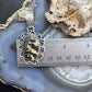 Sterling Silver Southwestern Style Oval Leopard Jasper Decorated Pendant For Women