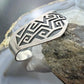 Vintage Sterling Silver Geometrical Motif Overlay Bracelet For Women, Taxco Mexico