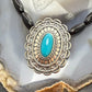 Carolyn Pollack Sterling Silver Turquoise Concho Pendant on Onyx Beads Necklace For Women