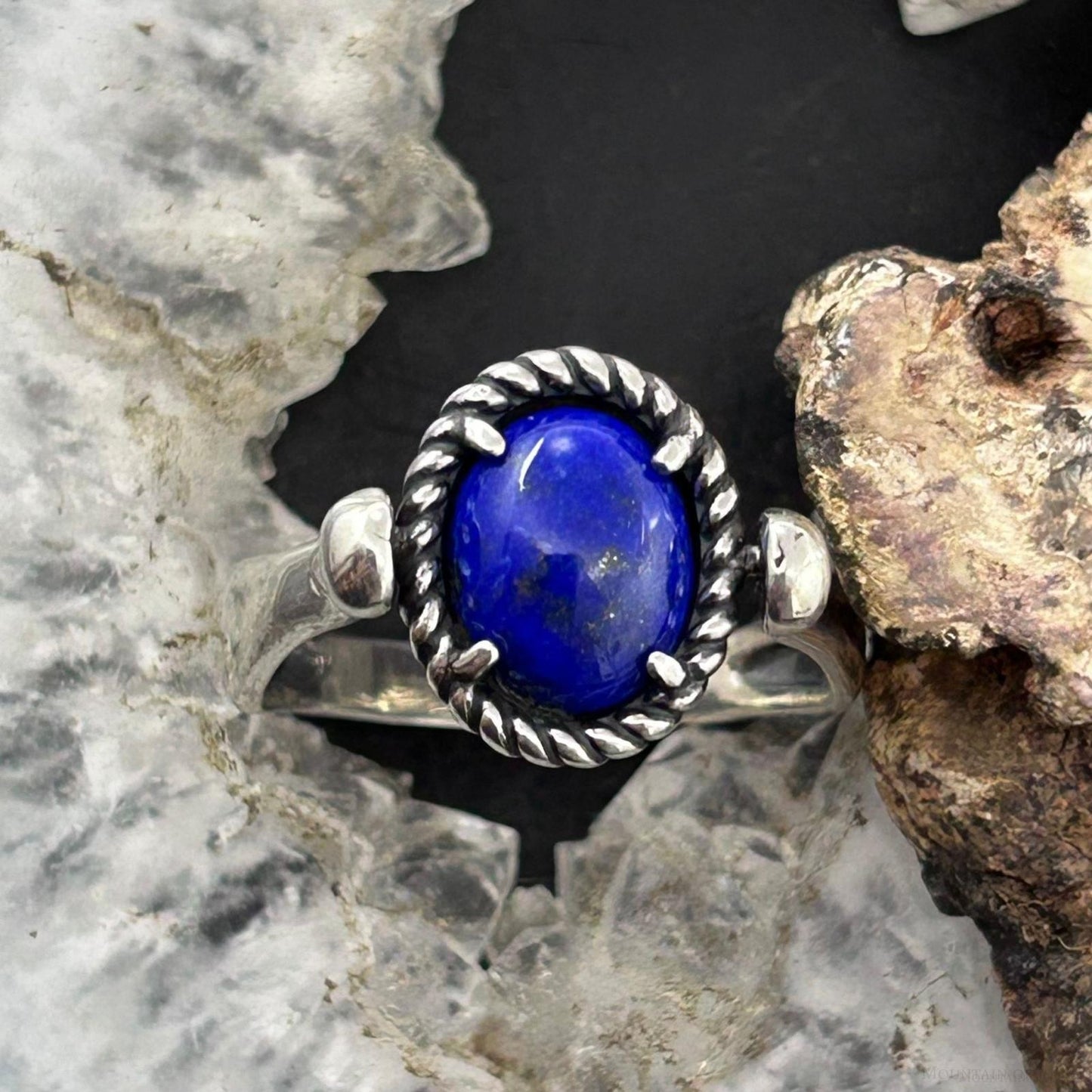 Carolyn Pollack American West Sterling Silver Oval Lapis Reversible Ring For Women