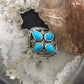 Carolyn Pollack Sterling Silver 4 Sleeping Beauty Turquoise Decorated Cluster For Women