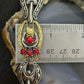 Carolyn Pollack Sterling Silver & Brass w/Red Jasper Link Bracelet For Women