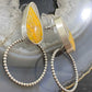 Sterling Silver Bumblebee Jasper w/ Hoop Post Earrings For Women