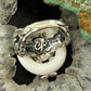 Carolyn Pollack Sterling Silver White Agate & Rhodochrosite Ring Size 5.25 For Women