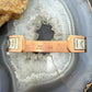 Wylie Secatero Navajo Sterling Silver & Copper Stamped Bear Bracelet For Men