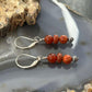Carolyn Pollack Sterling Silver Carnelian & Red Jasper Dangle Earrings For Women