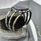 Sterling Silver Southwestern Style Teardrop Charoite Decorated Bracelet For Women