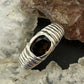 Carolyn Pollack Sterling Silver Faceted Smokey Quartz Decorated Ring Size 6.25 For Women