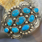 Paul Livingston Native American Sterling Silver Turquoise Decorated Bracelet For Women